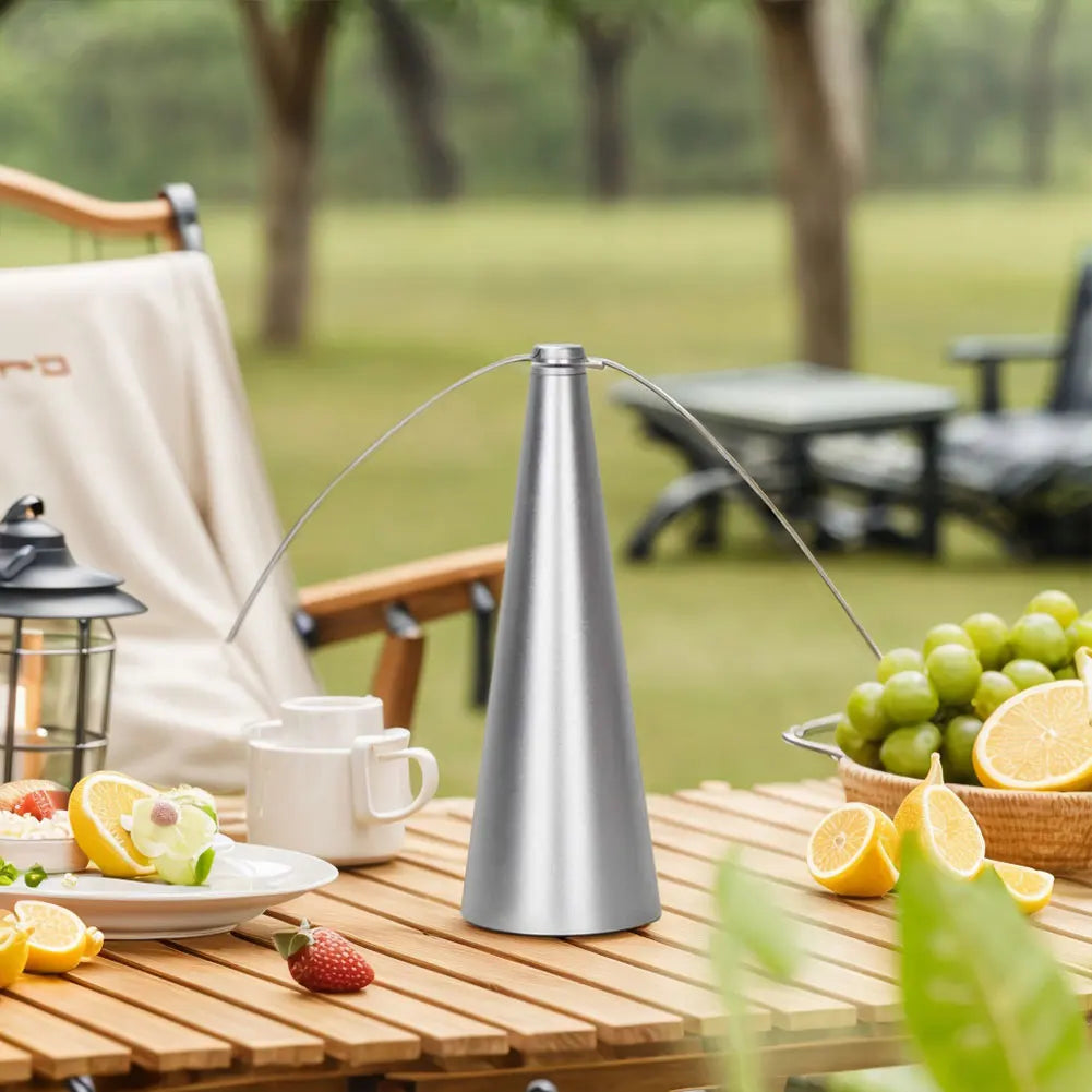 Table Fan with Holographic Wings to Repel Insects USB Battery Rechargeable for Outdoor Dining Patio | Sansoti