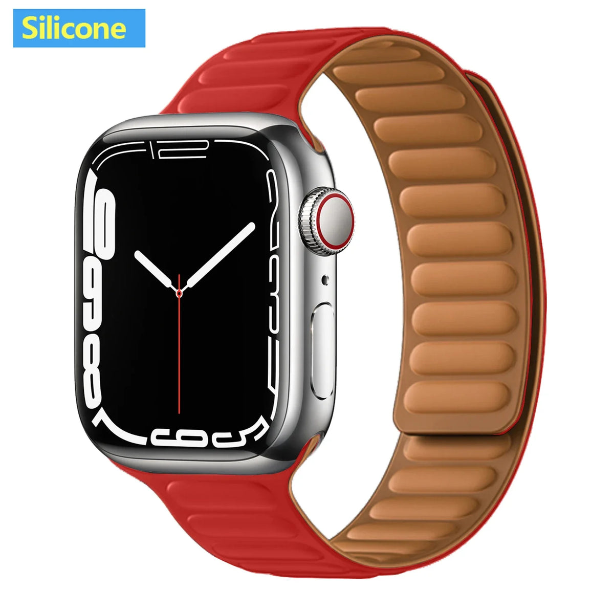 Leather Watch Band with Magnetic Closure 38-49mm Adjustable Smartwatch Accessory Wristband Stylish | Sansoti