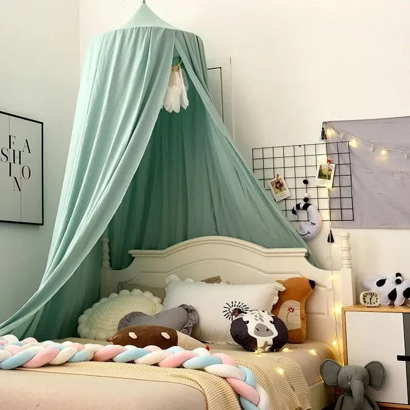 Hangende Klamboe Tent Speelhoek Kinderkamer Decoratief Baldakijn Meisjes Leeshoek Speelplekje Roze Groen | Sansoti