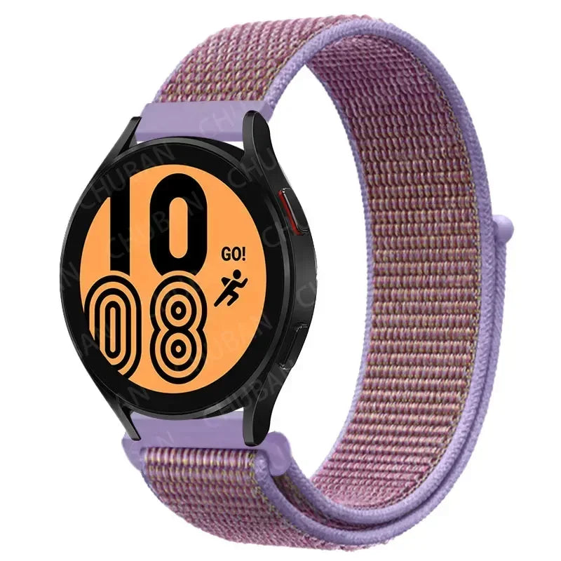 Nylon Sport Strap for Smartwatch 20mm 22mm Breathable Lightweight Loop Wristband Adjustable Training Fitness | Sansoti