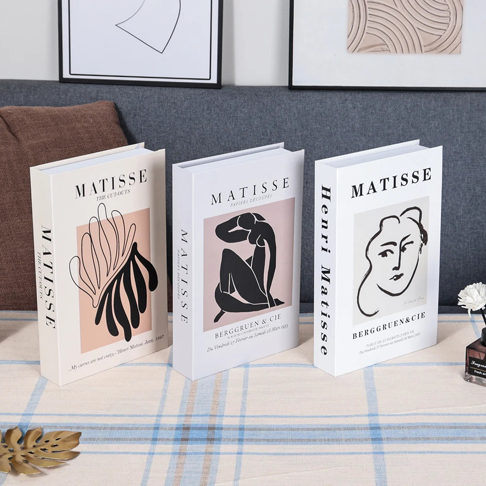 Couchtisch Dekoration Bücher Set 3 Stück Klappbares Design Kaffeetisch Styling | Sansoti