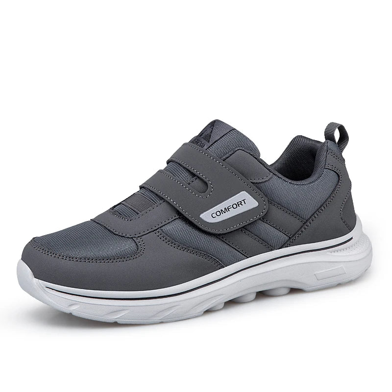 Verstellbare Herren-Wanderschuhe Extra Breit mit weicher Sohle, leichtem Mesh und Komfort für Senioren | Sansoti