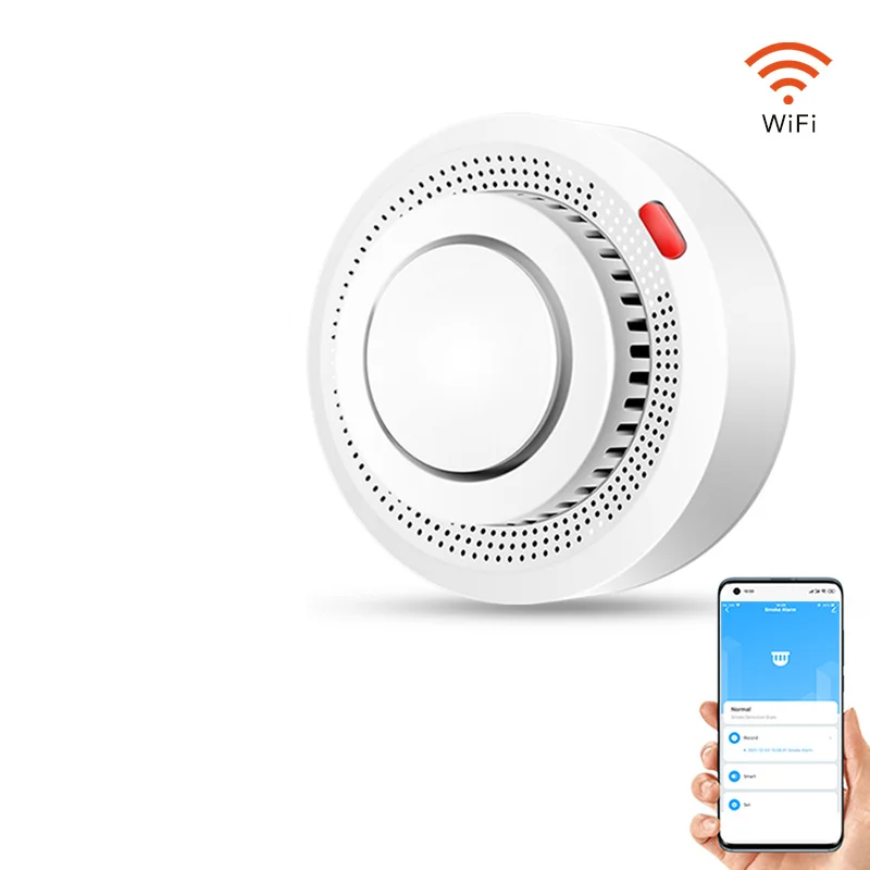 Slimme Rookmelder WiFi met Hittesensor 85dB Alarm Branddetector Veilig Wonen Plafondmontage Brandbeveiliging | Sansoti