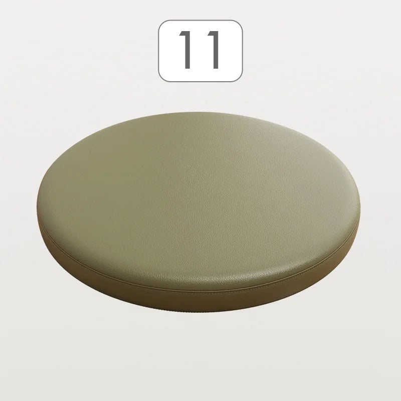 Ronde Stoelkussen Memory Foam Kunstleer Zitcomfort Eetkamerstoel Barkruk Erker Antislip Ergonomisch Duurzaam | Sansoti