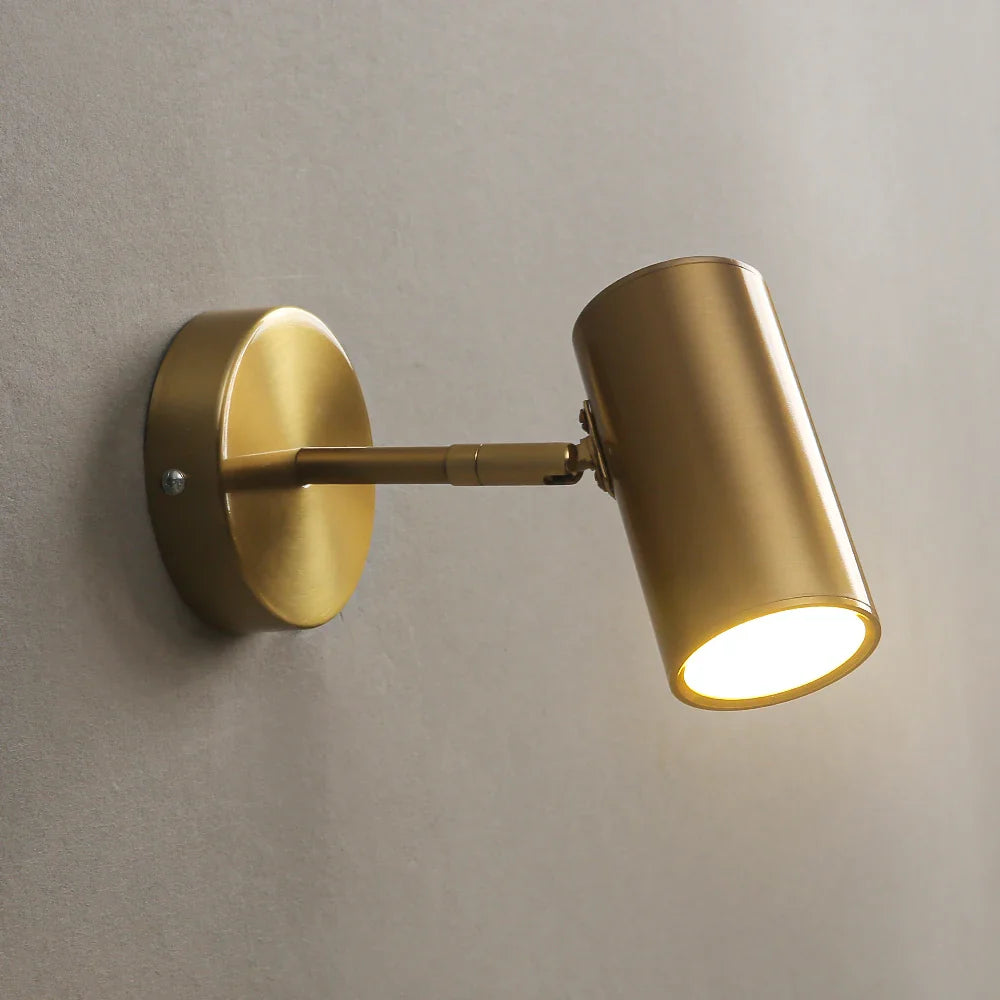Wall Spot LED Rotatable Metal Black Gold Integrated Bedroom Living Room Reading Lamp Accent Lighting Modern Minimalist | Sansoti