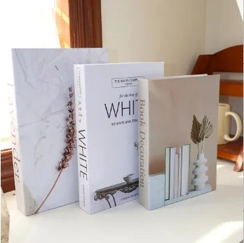 Couchtisch Dekoration Bücher Set 3 Stück Klappbares Design Kaffeetisch Styling | Sansoti