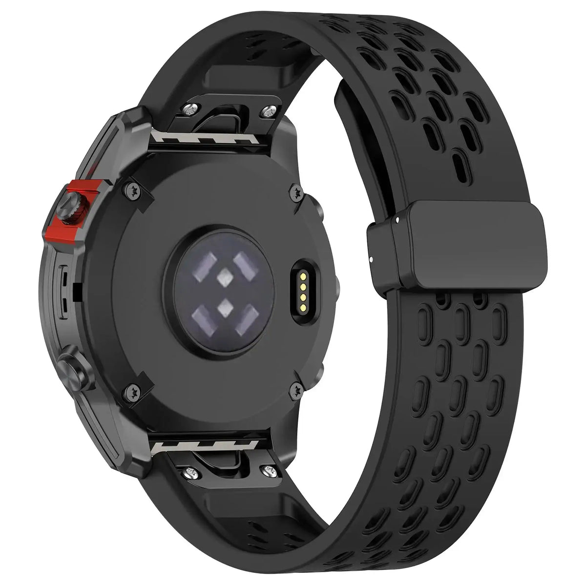 Breathable Silicone Smartwatch Band QuickFit Sports Wristband Replacement 20mm 22mm 26mm Watch Accessory | Sansoti