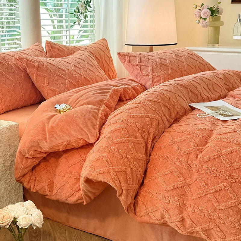 Sansoti | Flannel Duvet Cover | Milk Fleece | Warm & Comfortable