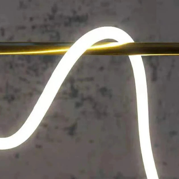 Lineaire Hanglamp LED Aluminium Zwart Goud 80-150cm Modern Design Eetkamer Slaapkamer Woonkamer Verlichting | Sansoti
