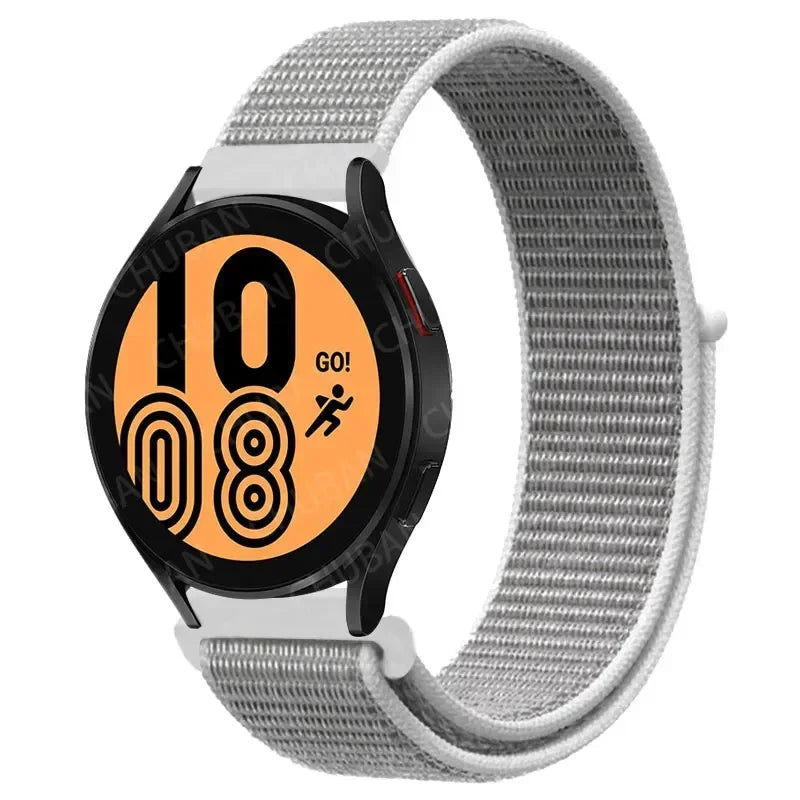 Nylon Sport Strap for Smartwatch 20mm 22mm Breathable Lightweight Loop Wristband Adjustable Training Fitness | Sansoti