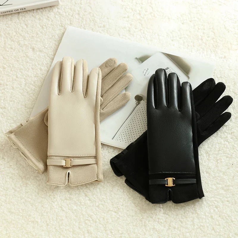 Touchscreen Winterhandschoenen Dames Fleecevoering Waterdicht Fietshandschoenen Warme Sporthandschoenen | Sansoti