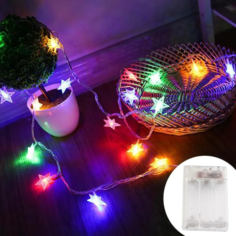 Sterren Lichtslinger LED Sfeerverlichting voor Tuin Terras Feest Binnen Buiten Decoratie Sfeerlamp Feestverlichting | Sansoti