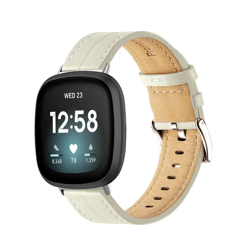 Bracelet de smartwatch en cuir réglable, bracelet de montre en cuir premium élégant, bracelet de remplacement, accessoire | Sansoti
