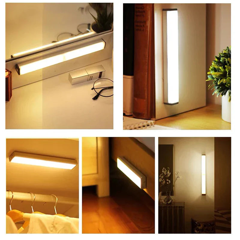 Motion Sensor LED Night Light 50cm Wireless Dimmable Battery Lighting Hall Closet Stairs Warm White Cool White | Sansoti