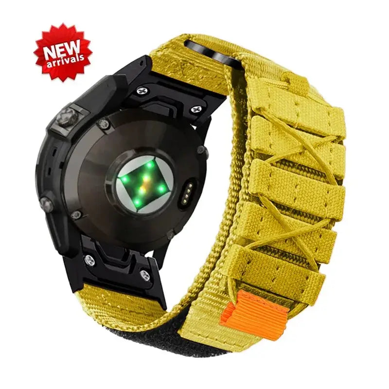Nylon Hook-and-Loop Watch Band with Adjustable Closure for Smartwatch 22mm 26mm Premium Breathable Sporty | Sansoti