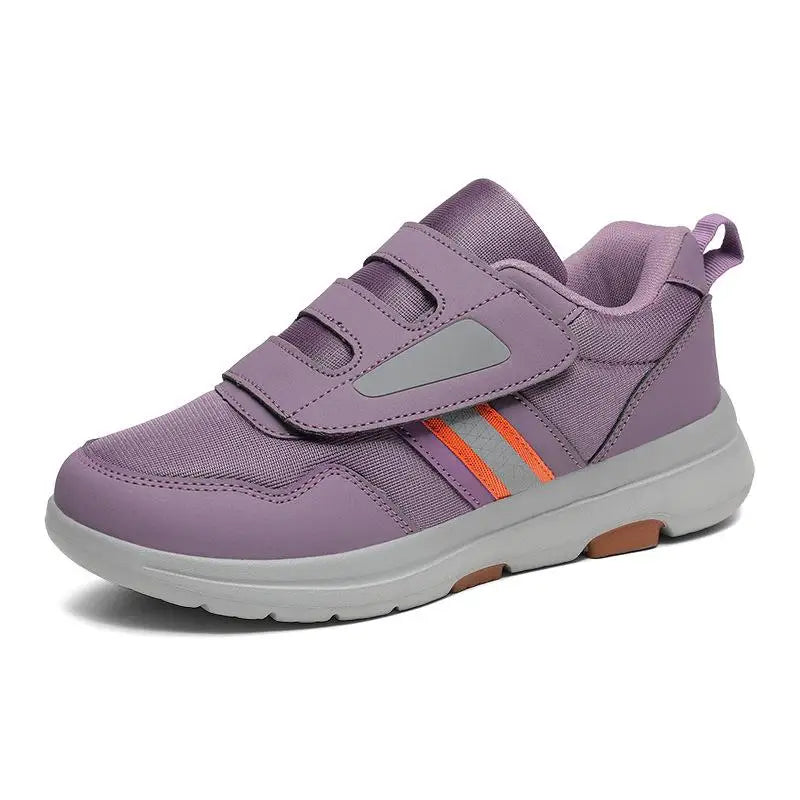 Wandelschoenen Dames Winter Verstelbare Klittenband Extra Breed Voetbed Schokdempend Comfortschoenen | Sansoti