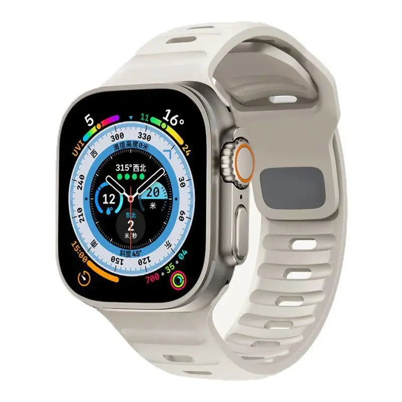Soft-Fit Adjustable Waterproof Silicone Smartwatch Band Sport Casual Daily Use Watch Strap | Sansoti