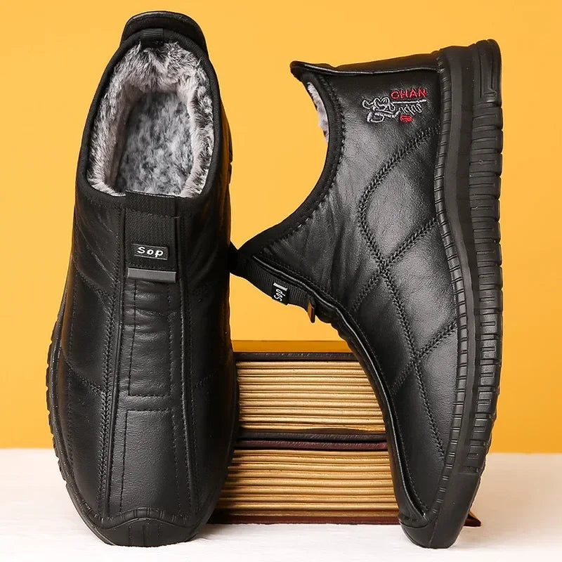 Herenlaarzen Winterschoenen Waterdicht Antislip Platform Werkschoenen Maat 38-48 Wandelschoeisel Heren | Sansoti