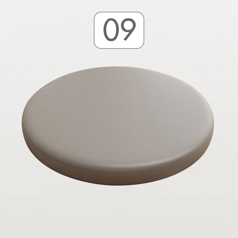 Ronde Stoelkussen Memory Foam Kunstleer Zitcomfort Eetkamerstoel Barkruk Erker Antislip Ergonomisch Duurzaam | Sansoti