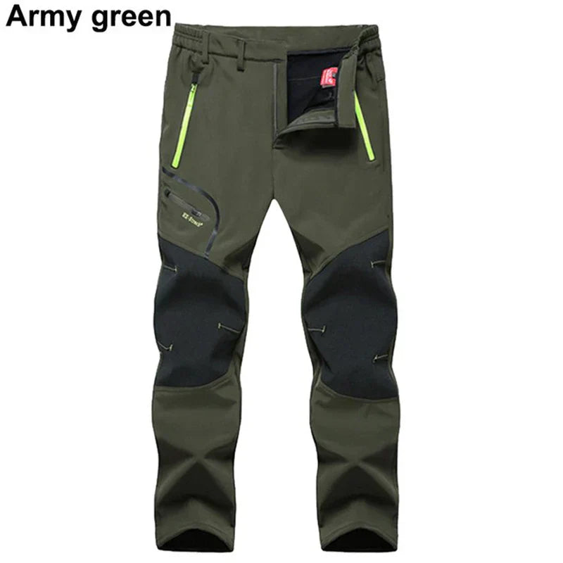 Herren Softshell-Wanderhose, wasserdicht, warm, winddicht, Outdoor, Wandern, Trekking | Sansoti