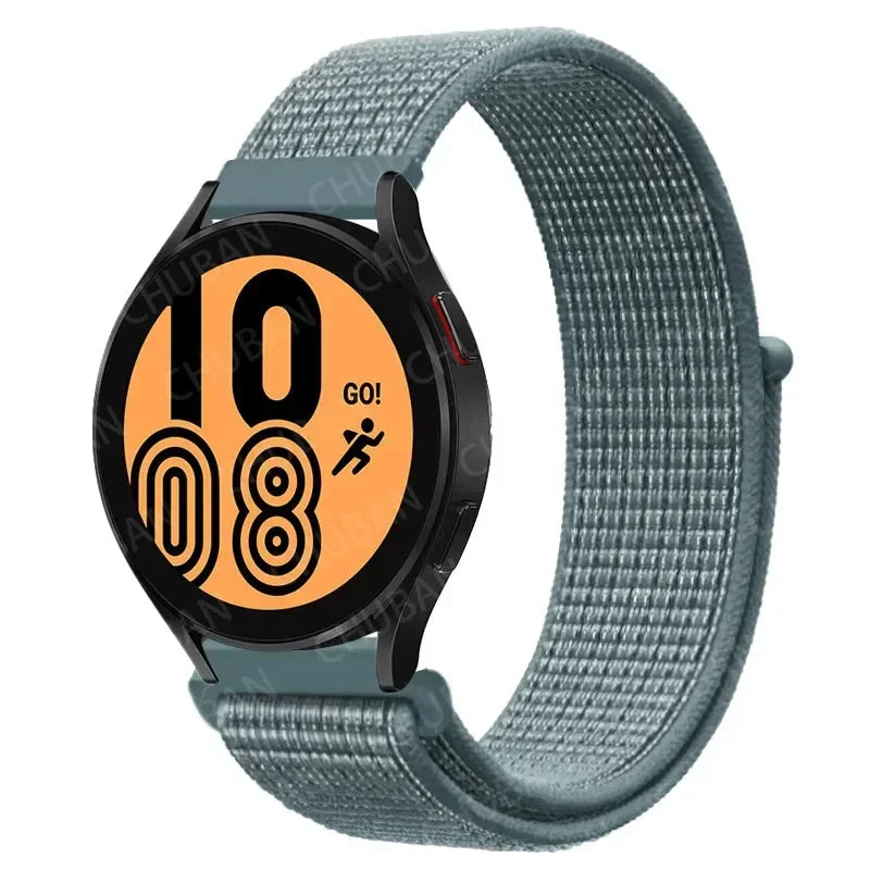 Nylon Sport Strap for Smartwatch 20mm 22mm Breathable Lightweight Loop Wristband Adjustable Training Fitness | Sansoti