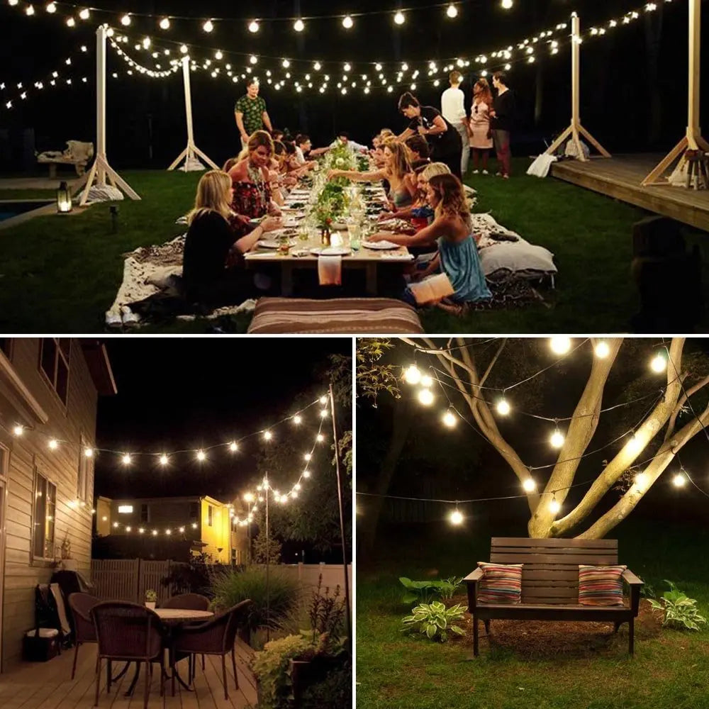 Solar-Powered Twinkling Garden Lighting 10 Meters LED String Waterproof IP65 Outdoor Lighting Ambient Lamps for Garden Terrace and Balcony | Sansoti