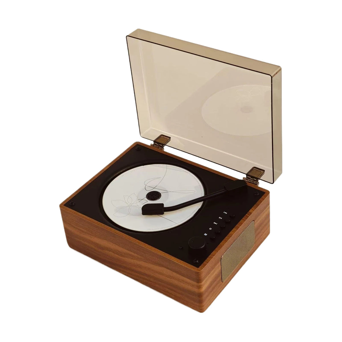 Retro CD player Bluetooth 5.1 portable wood USB AUX living room bedroom music player rechargeable remote control vintage | Sansoti