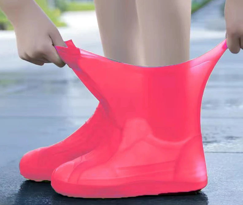 Reusable Silicone Overshoes Waterproof Anti-Slip Rain Protection Walking Cycling Outdoor Footwear | Sansoti