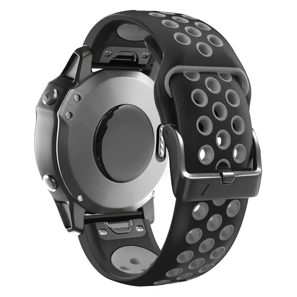 Oddychający silikonowy pasek do smartwatcha QuickFit, sportowa opaska do zegarka 22 mm 26 mm, fitness, trening, sport | Sansoti
