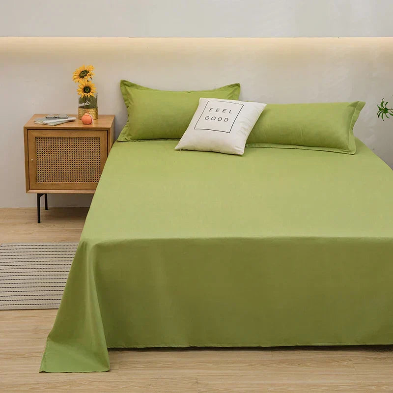 Linen Duvet Cover Light Green 120x230 cm – Soft Breathable Bedding for All Seasons Single Bed | Sansoti
