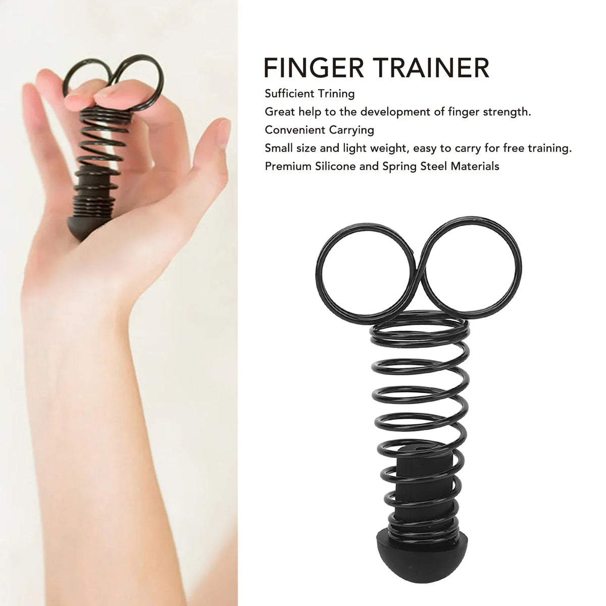 Hand Trainer for Finger Strength and Grip Power – Portable Training Tool for Musicians and Athletes | Sansoti