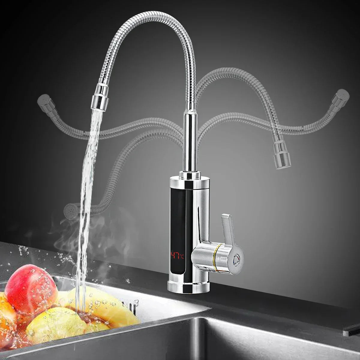 Elektrischer Warmwasserhahn 3000W mit direkter Durchlauferhitzung | Sansoti