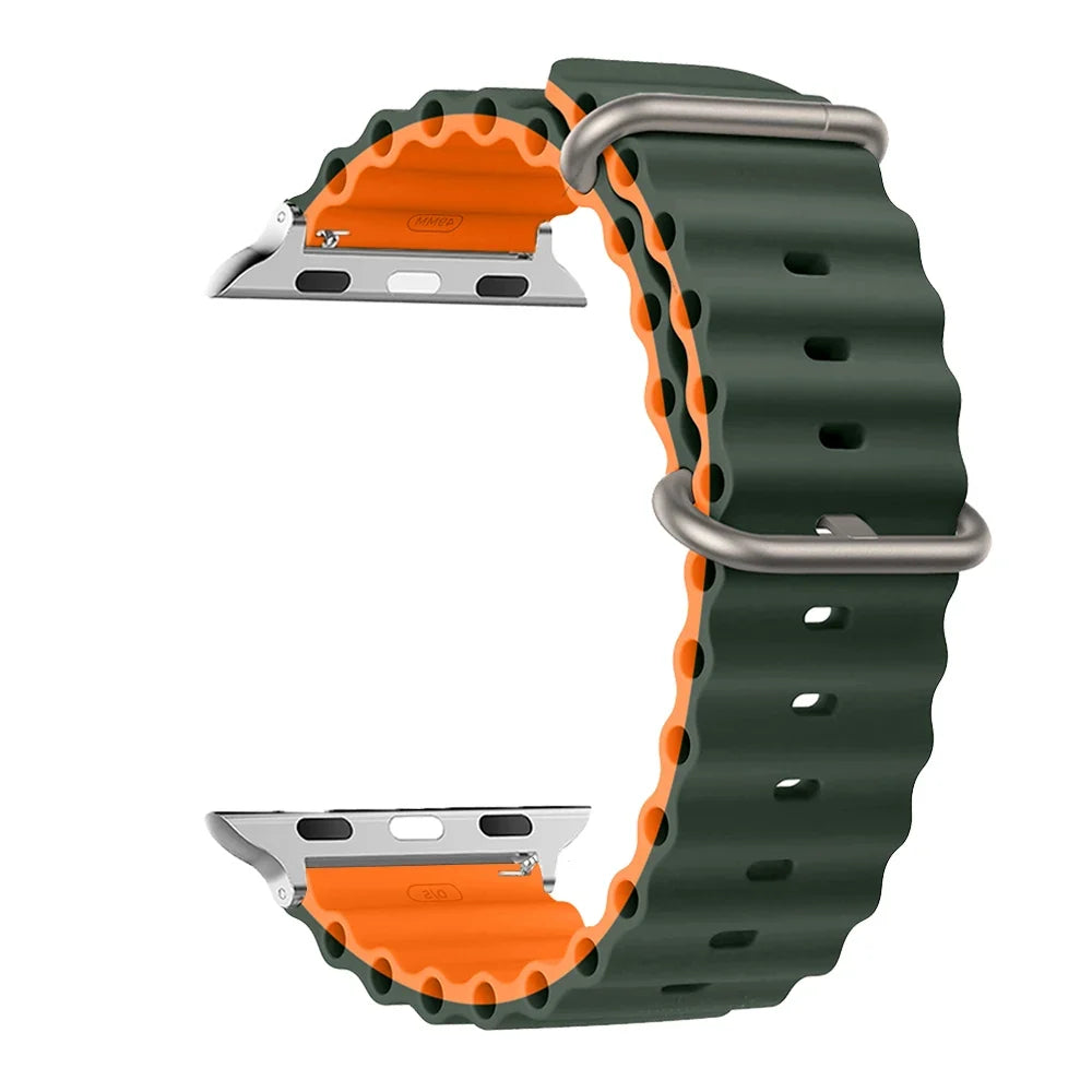 Water-Resistant Breathable Silicone Smartwatch Band Unisex Watch Band Sports Band Replacement Wristband | Sansoti