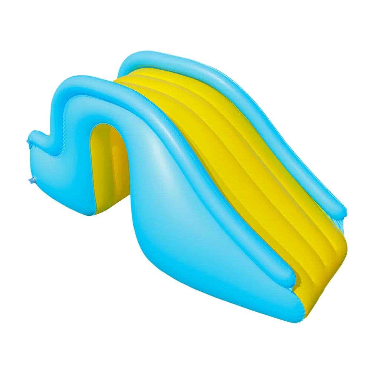 Inflatable Slide PVC 180x90 cm Blue Yellow Pool Garden Water Slide Children Summer Playground | Sansoti