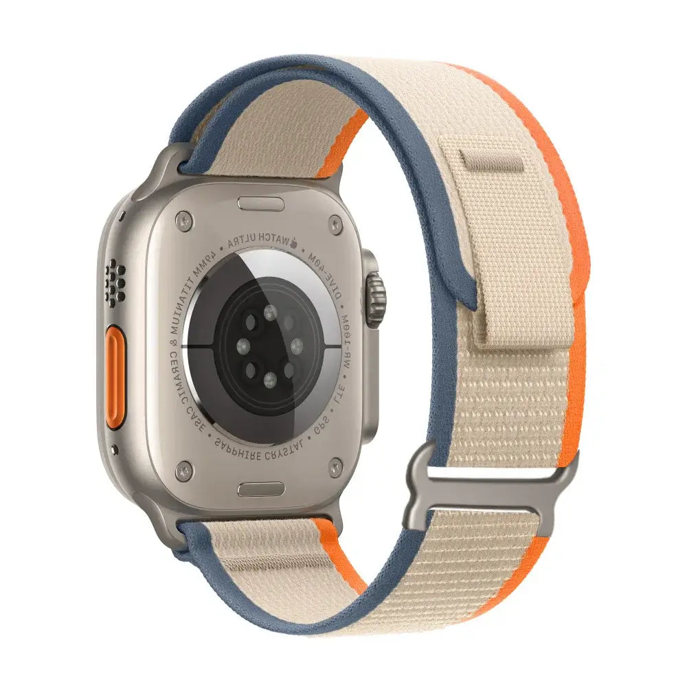 Nylon Smartwatch Band with Hook-and-Loop Closure - Breathable Adjustable Wristband 38-49mm for Sports and Casual Wear | Sansoti