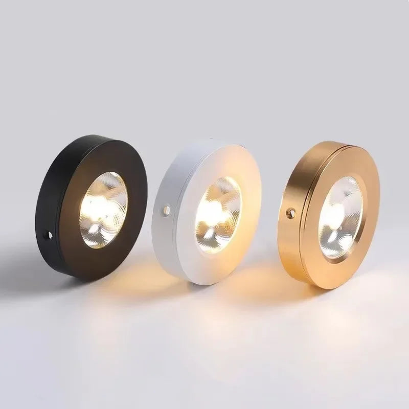 Ultra-Thin LED Surface-Mounted Downlight Ceiling Lamp Aluminum Anti-Glare Design for Kitchen, Bathroom, and Living Area 90-260V | Sansoti