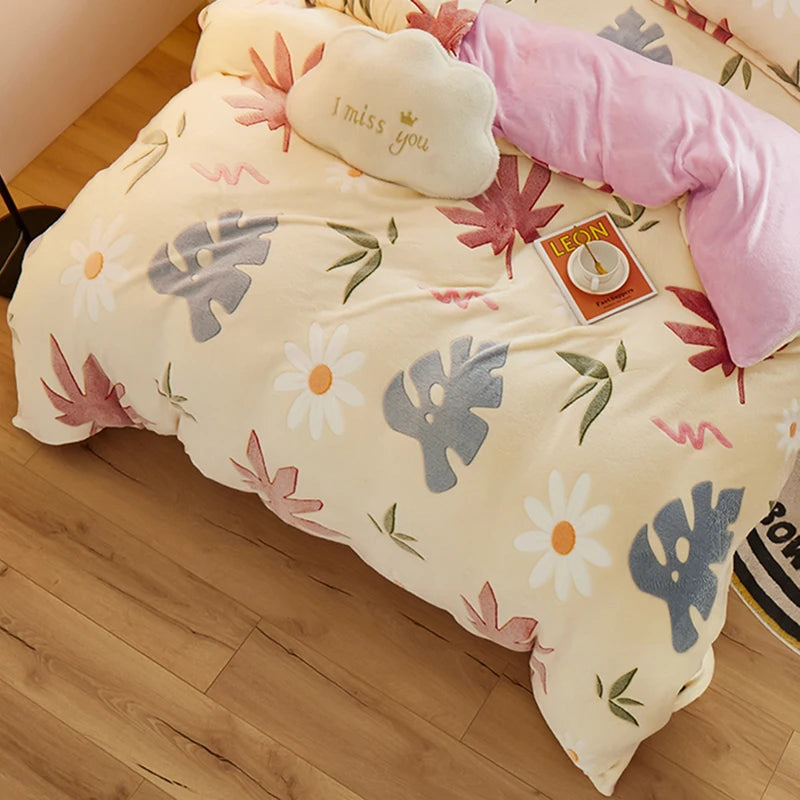 Sansoti | Winter-Bettbezug aus weichem Teddy-Fleece – Extra warm & gemütlich