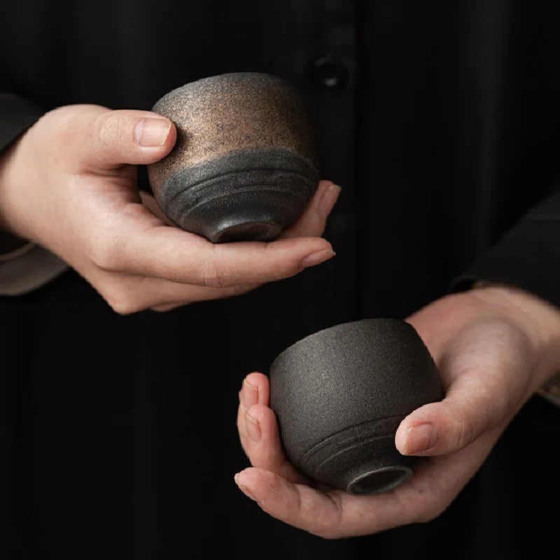 Handmade espresso cups of artisanal ceramic for espresso and coffee ritual | Sansoti