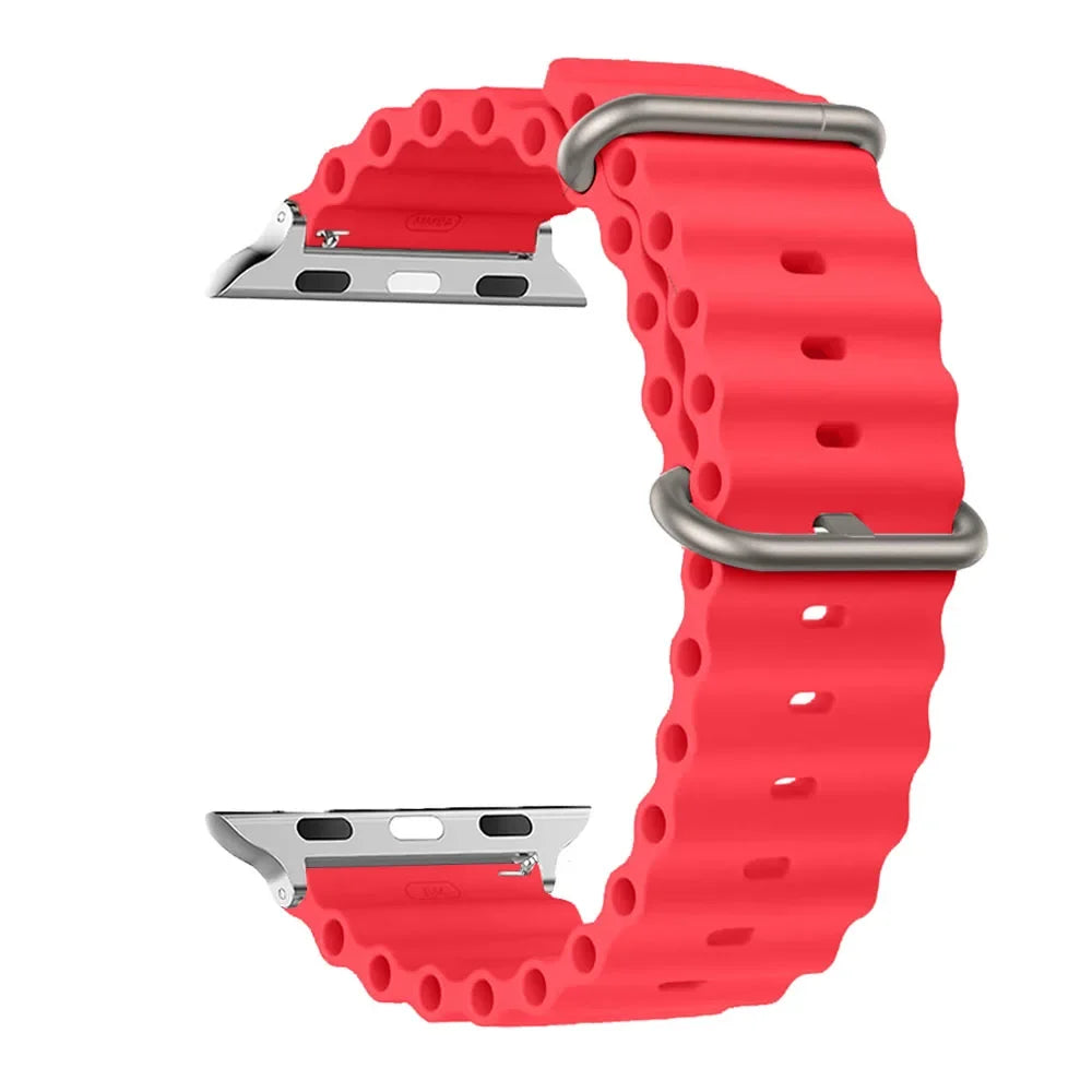 Water-Resistant Breathable Silicone Smartwatch Band Unisex Watch Band Sports Band Replacement Wristband | Sansoti