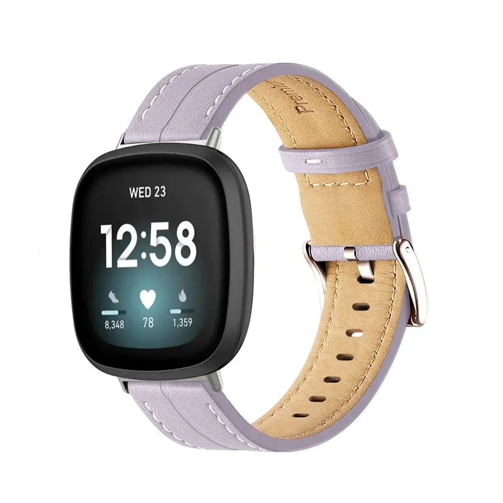Bracelet de smartwatch en cuir réglable, bracelet de montre en cuir premium élégant, bracelet de remplacement, accessoire | Sansoti