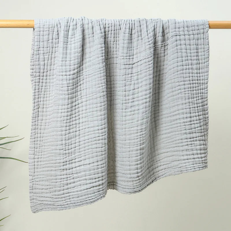 Six-Layer Muslin Baby Blanket Cotton Newborns Crib Blanket Swaddle Stroller Crib Soft Breathable | Sansoti