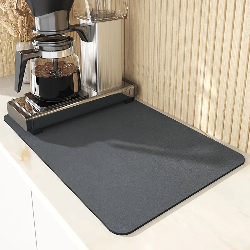 Absorbent Non-Slip Kitchen Mat 50x60cm Microfiber Quick-Drying Washable Hygienic Floor Rug Countertop | Sansoti