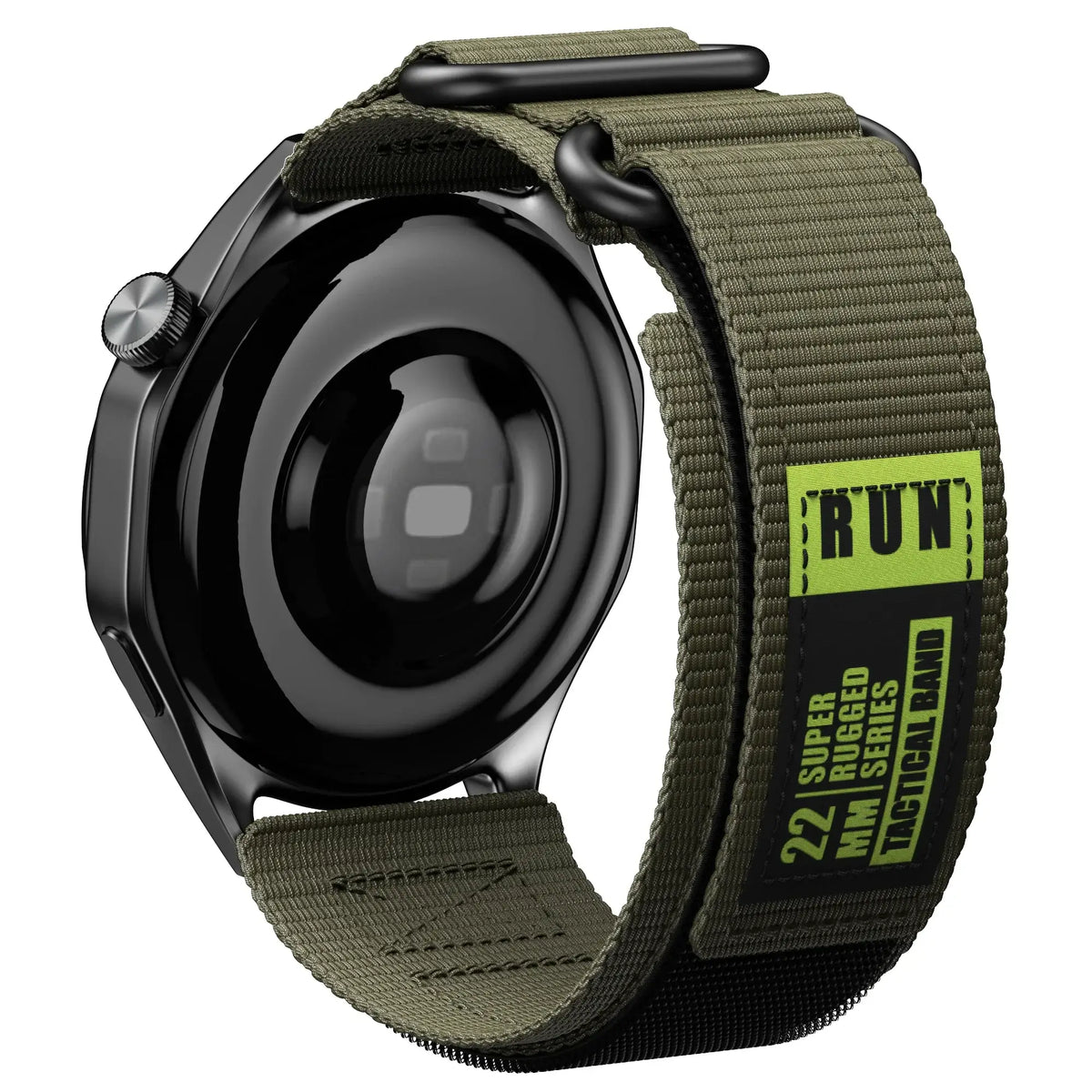Nylon Smartwatch Strap with Hook-and-Loop Fastener Adjustable 20mm 22mm Sporty Breathable Wristband for Running Fitness | Sansoti