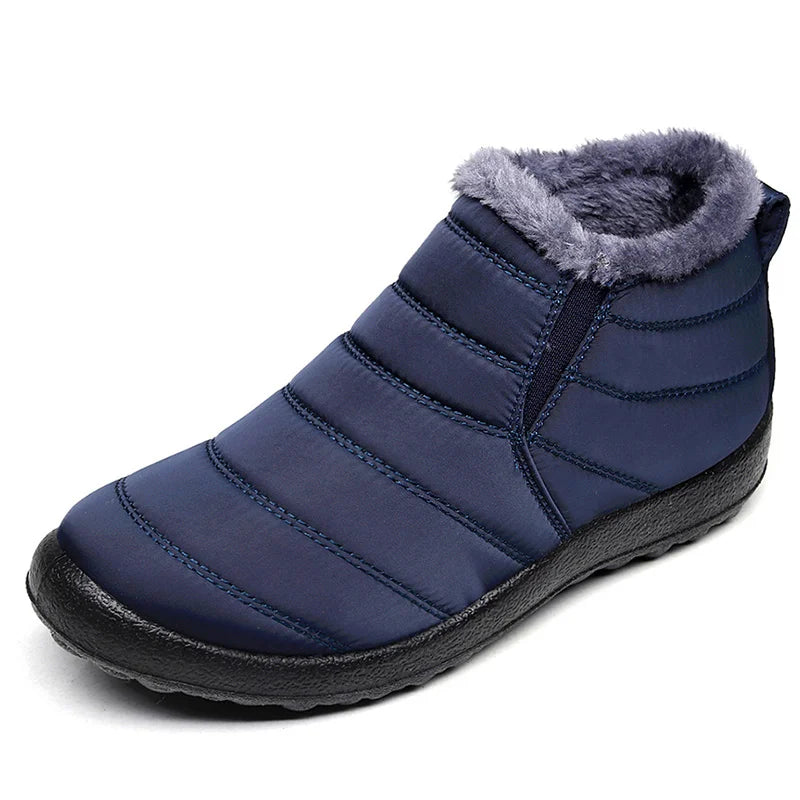Bottes d’hiver imperméables pour homme, doublées, à enfiler, bottes de neige chaudes, chaussures hautement isolantes pour l’hiver | Sansoti