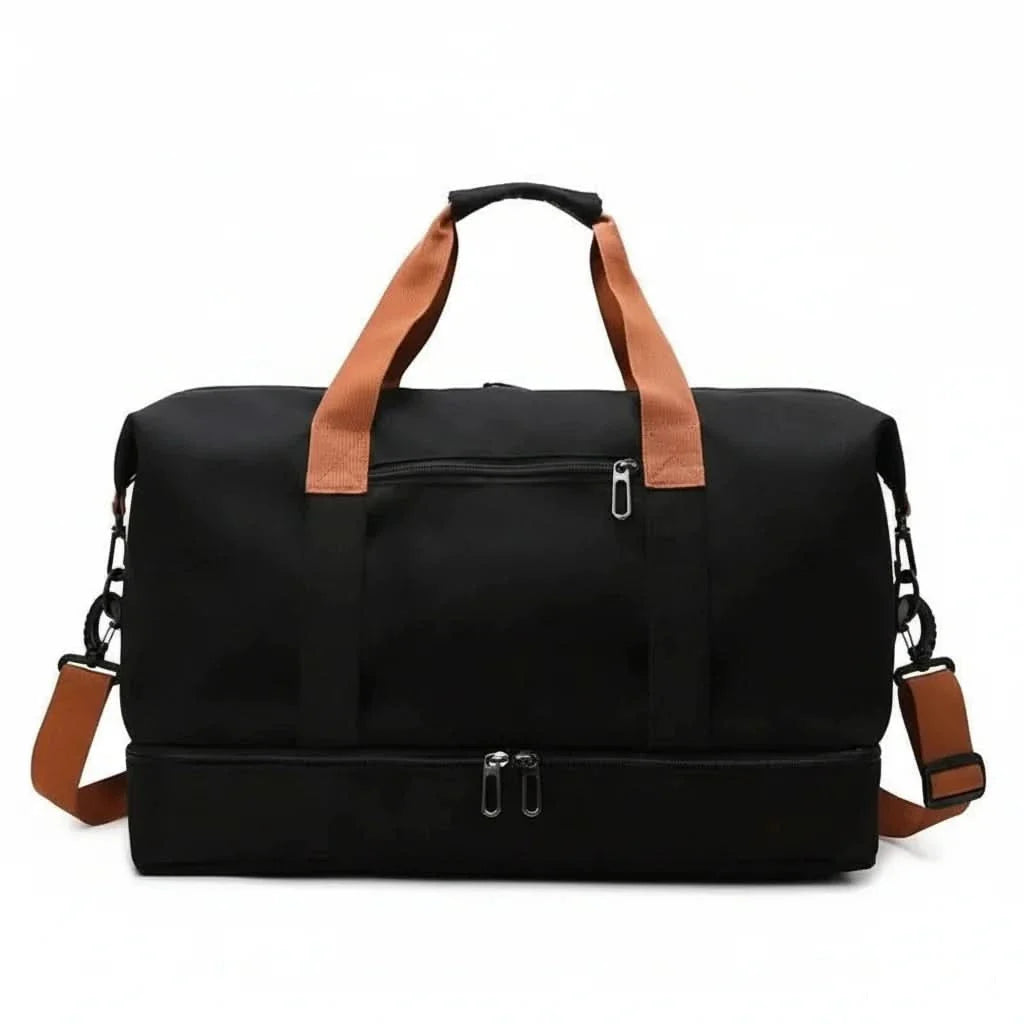 Sports Bag with Shoe Compartment and Wet-Dry Compartment 46x25x28cm Waterproof Travel Bag for Fitness, Gym, and Weekend Trips | Sansoti