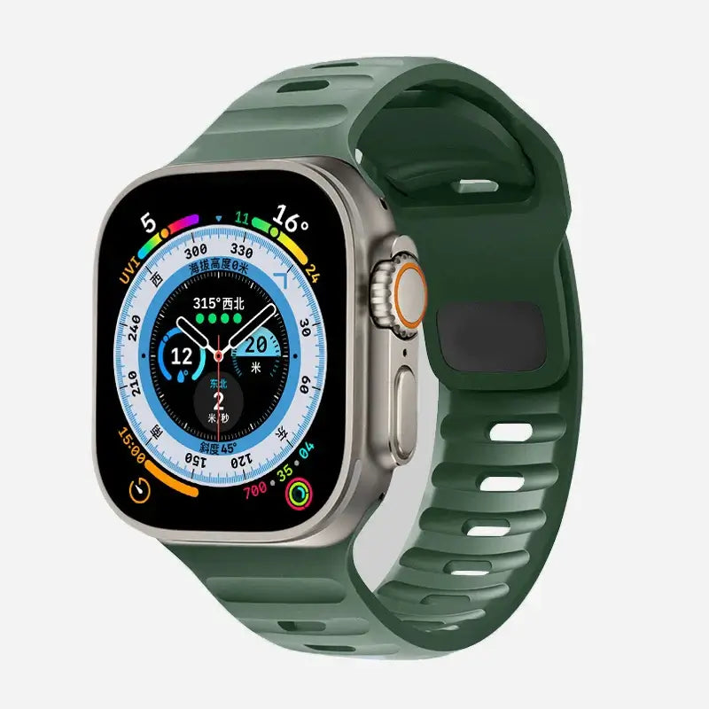 Soft-Fit Adjustable Waterproof Silicone Smartwatch Band Sport Casual Daily Use Watch Strap | Sansoti
