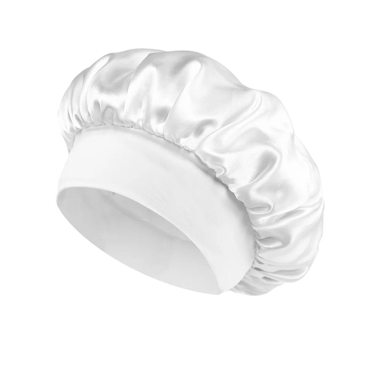 Sansoti | Bonnet de nuit en satin de soie – Protège les cheveux contre la casse et les frisottis (Taille unique)
