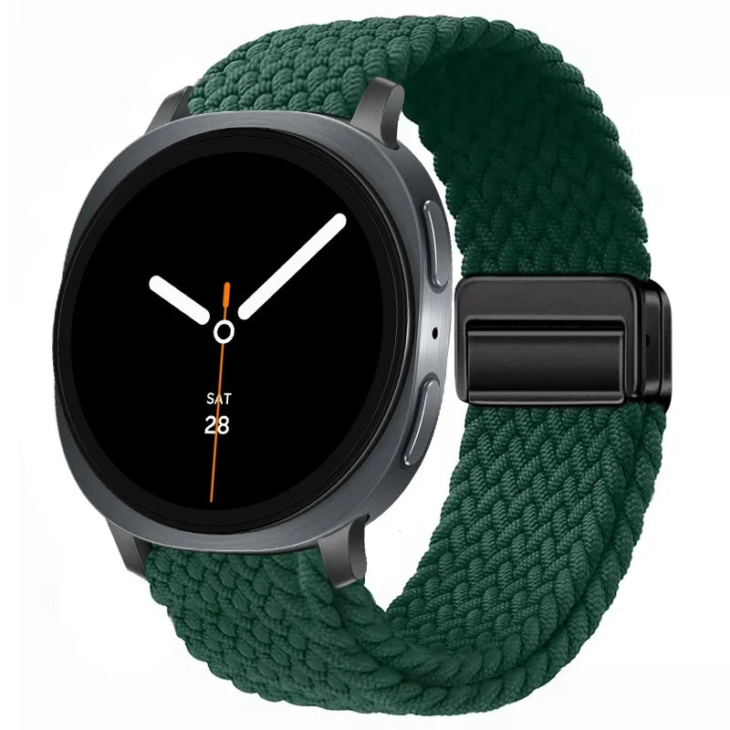 Braided Nylon Smartwatch Band Breathable Adjustable with Metal Closure for Galaxy Watch Wristband | Sansoti