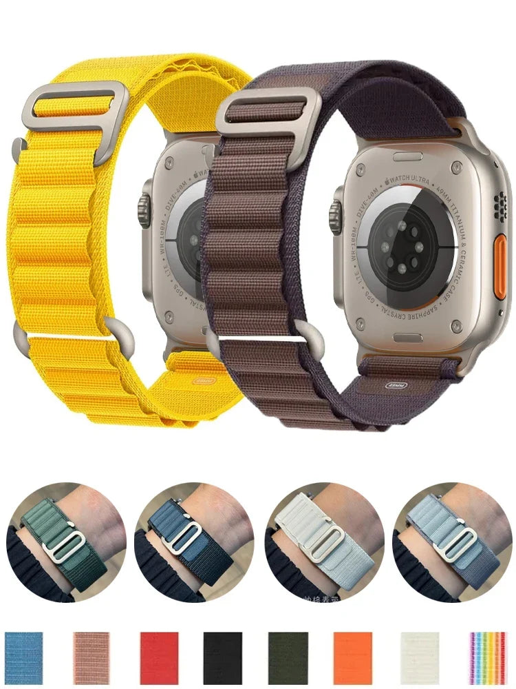 Bracelet de montre en nylon Alpine Loop sportif et réglable, pour smartwatch, activités de plein air et utilisation quotidienne | Sansoti