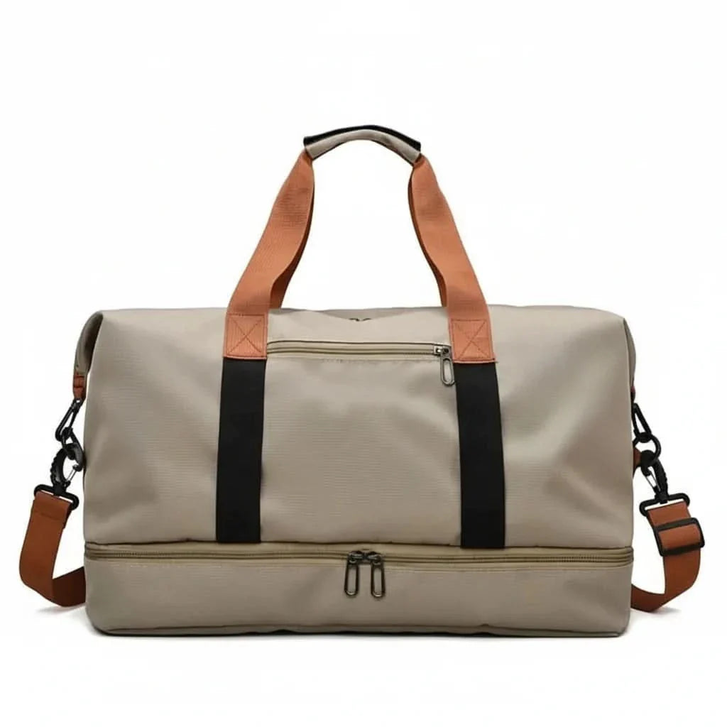 Sports Bag with Shoe Compartment and Wet-Dry Compartment 46x25x28cm Waterproof Travel Bag for Fitness, Gym, and Weekend Trips | Sansoti